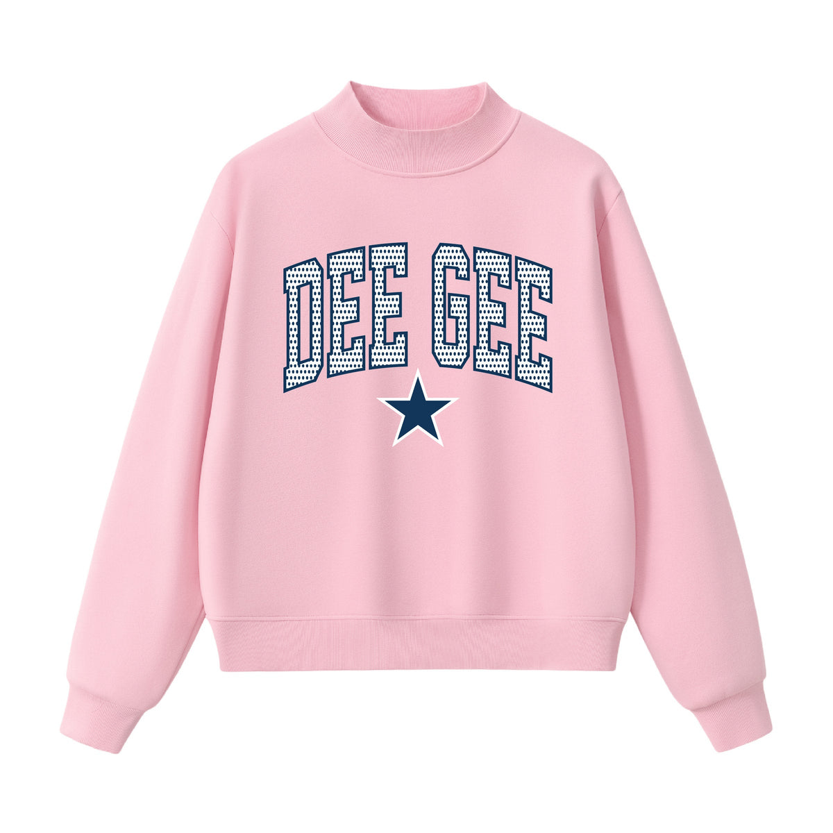 Dee Gee Polka Dot  Mock Neck