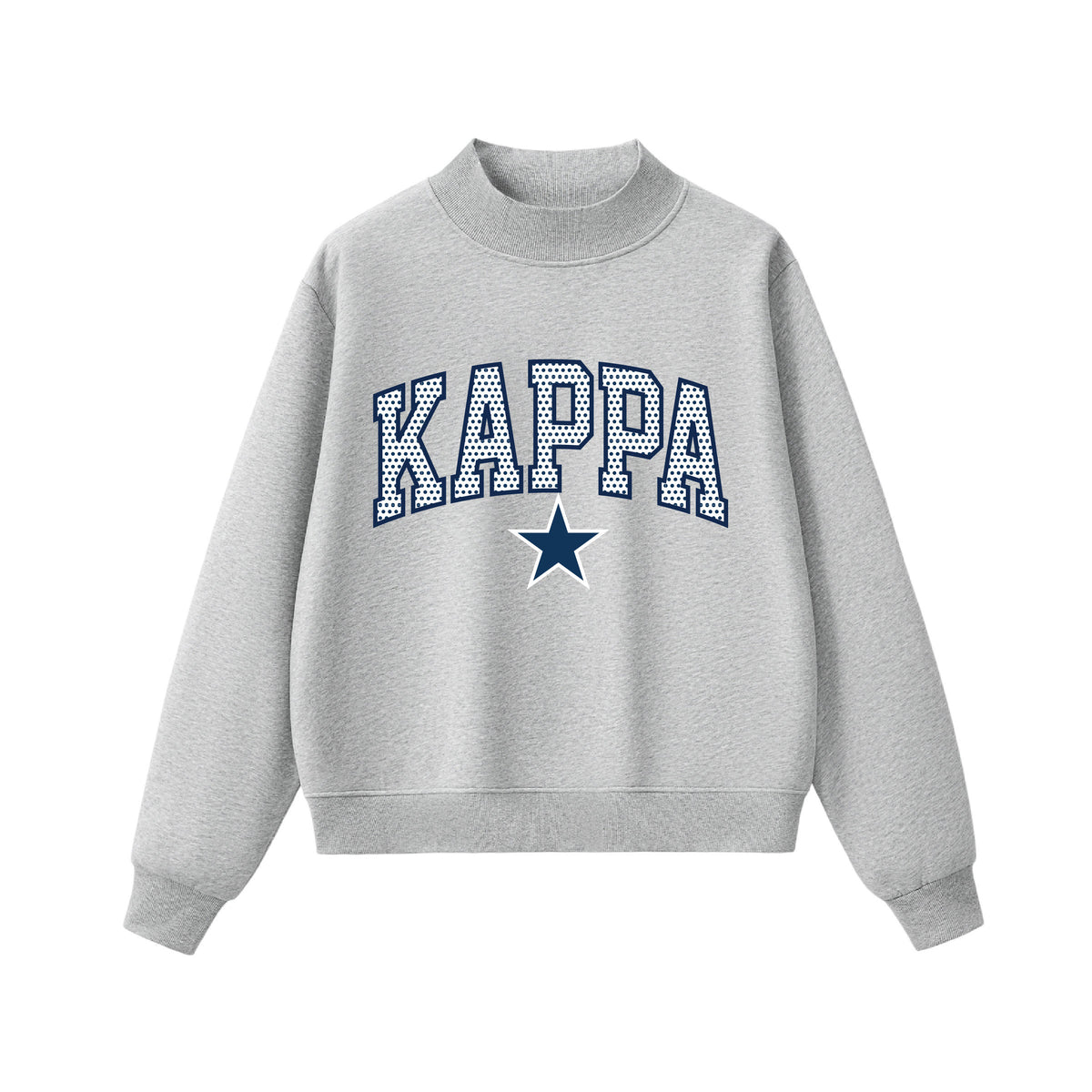 Kappa Kappa Gamma Delta Polka Dot Mock Neck