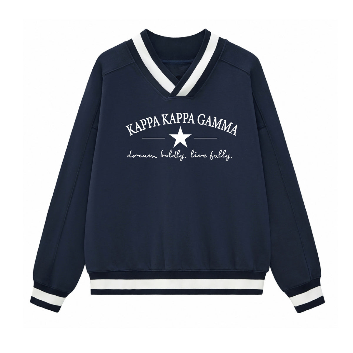Kappa Kappa Gamma Dream Boldly V-Neck Sweatshirt