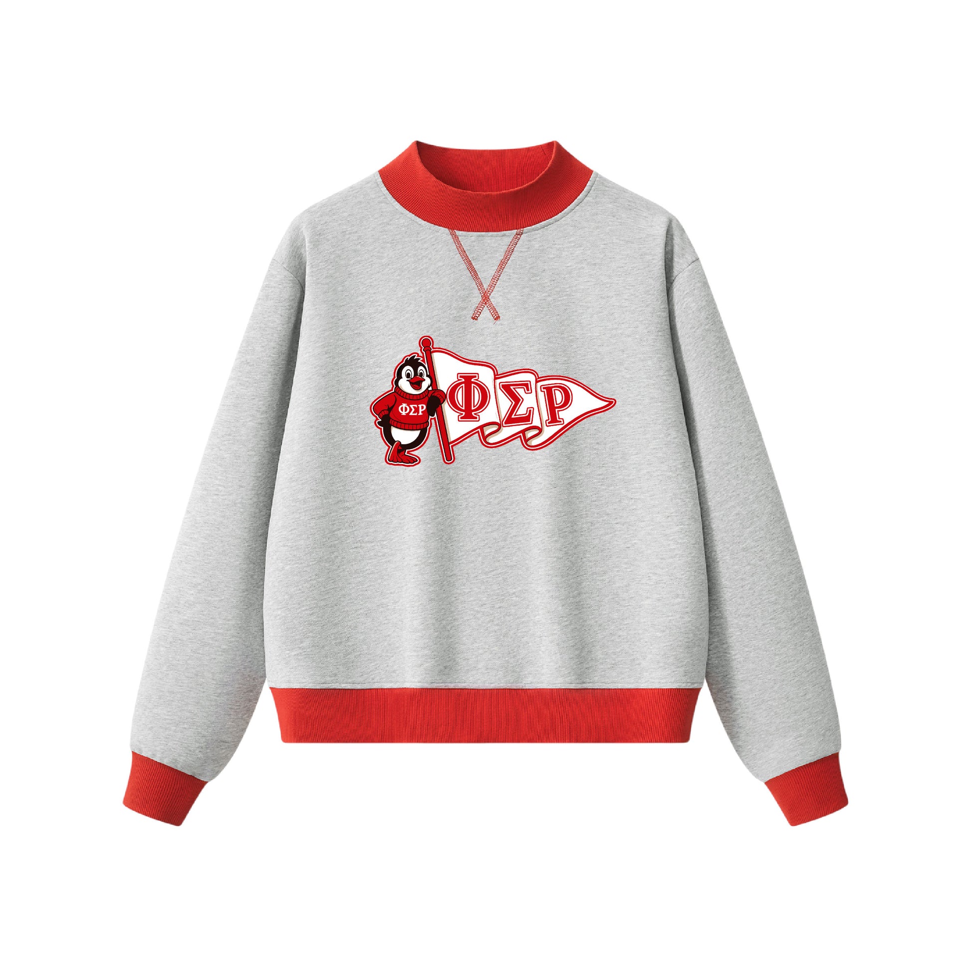 Phi Sigma Rho Penguin Banner Mock Neck