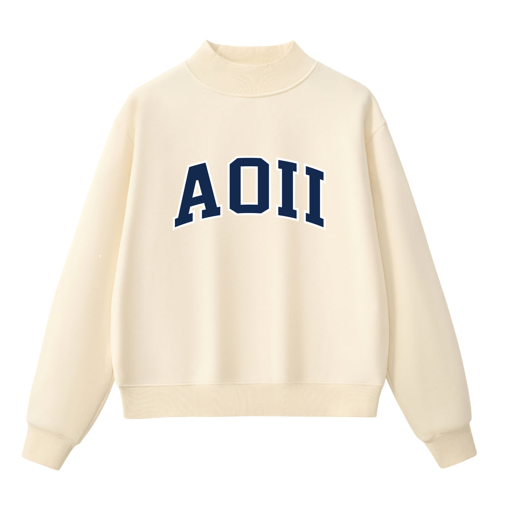 AOPi  Essential Mock Neck