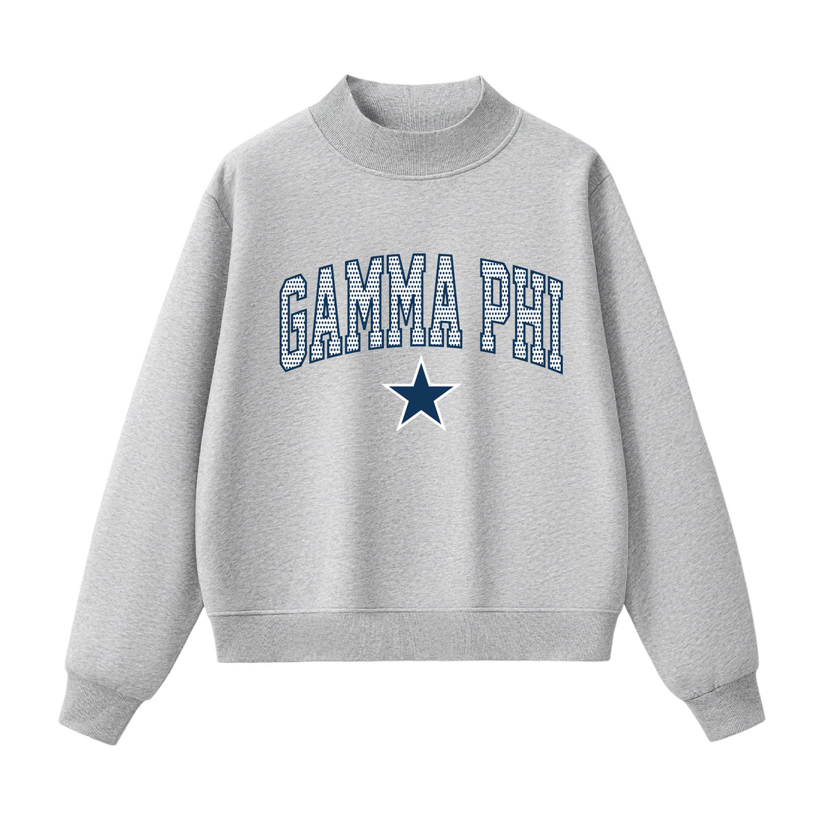 Gamma Phi Polka Dot Mock Neck