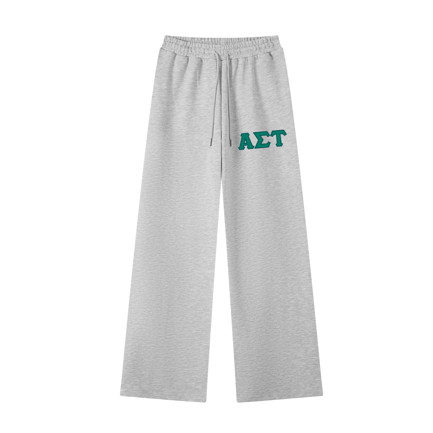 Alpha Sigma Tau Letters Wide Leg Sweatpant