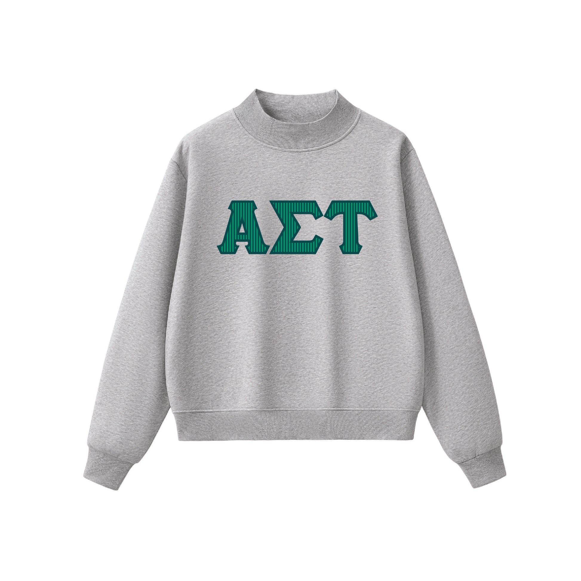 Alpha Sigma Tau Letters Mock Neck